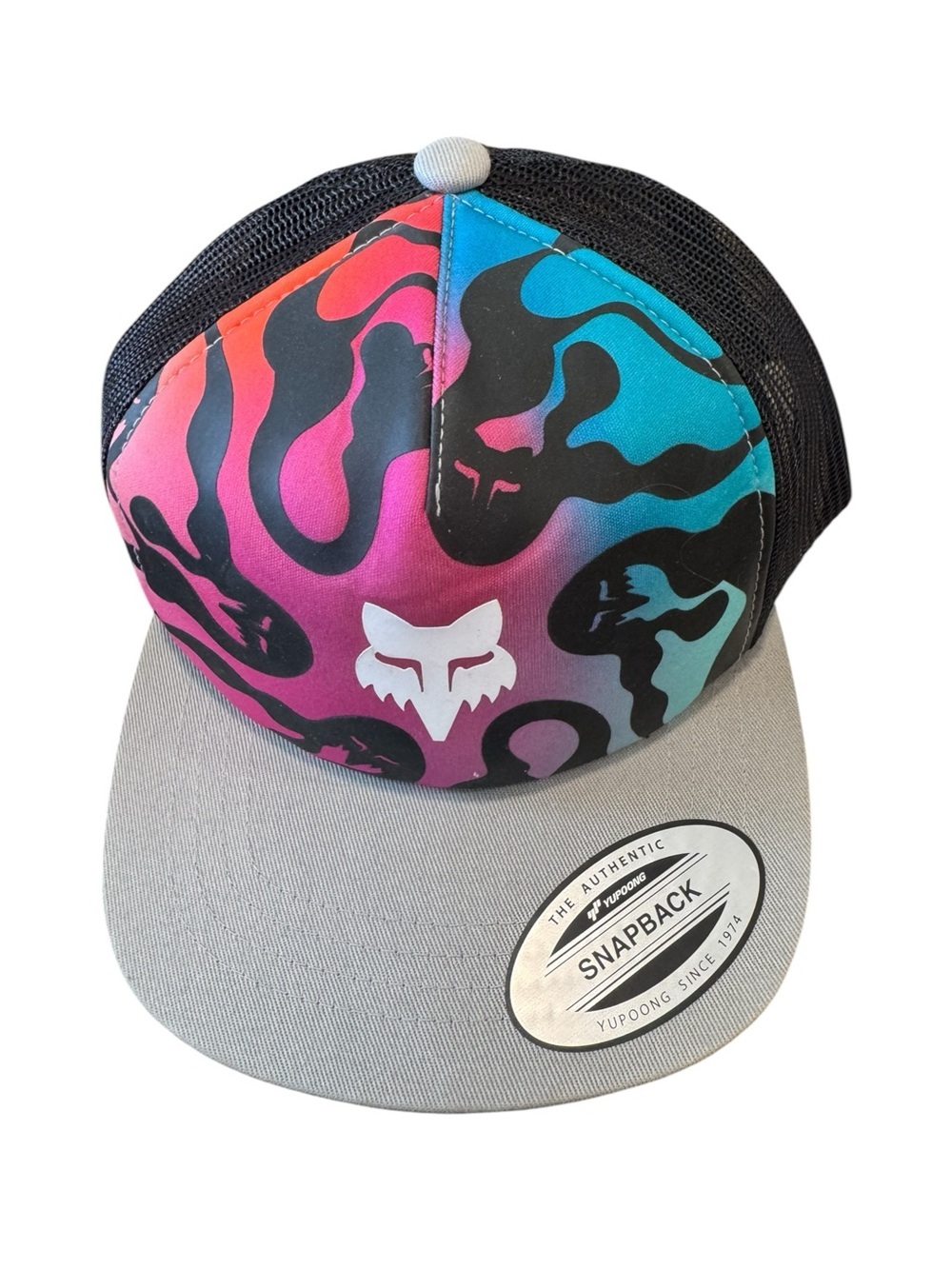 Fox Racing Youth Yupoong Print Snapback Hat One Size NWT